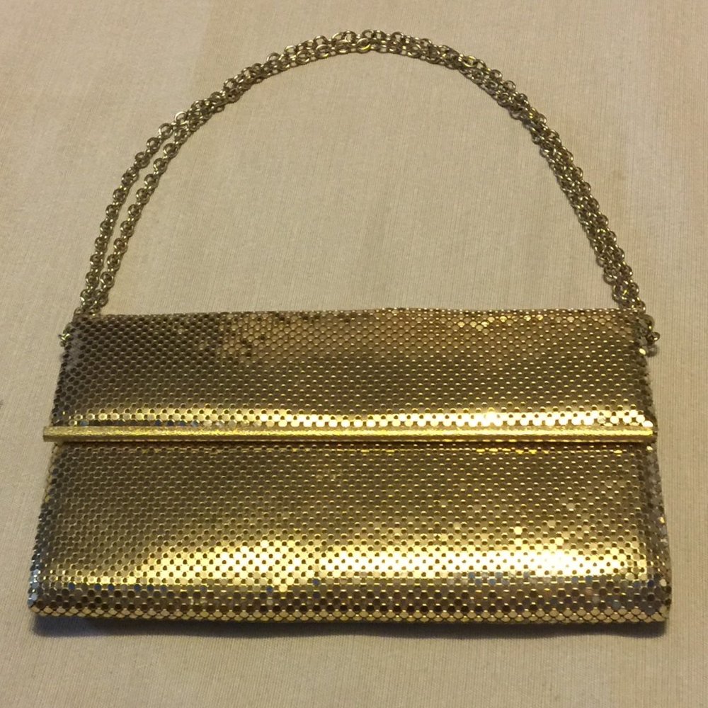 1970s Whiting & Davis Gold Sequined